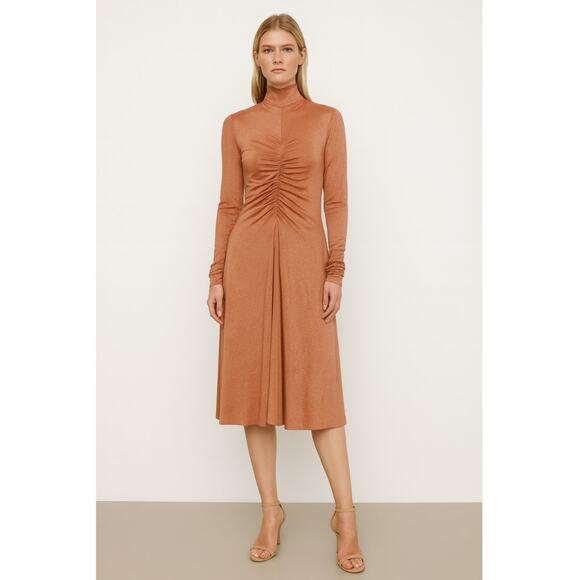 Marie Saint Pierre Tarcelove Midi Dress Small Orange NWT - Picture 1 of 11